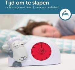 Duracell Zazu Kids Sam Das Schaf Pädagogischer Wecker Kinder - Schlaftrainer Kinder - Für Mädchen Und Jungen - Intelligentes Lernen Von Schlafen Und Aufwachen Mit LED Kinderwecker - Grau -Kinder Welt Verkauf 0680569805577 4