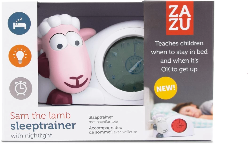 Duracell Zazu Kids Sam Das Schaf Pädagogischer Wecker Kinder - Schlaftrainer Kinder - Für Mädchen Und Jungen - Intelligentes Lernen Von Schlafen Und Aufwachen Mit LED Kinderwecker - Rosa 6 Duracell Zazu Kids Sam Das Schaf Pädagogischer Wecker Kinder - Schlaftrainer Kinder - Für Mädchen Und Jungen - Intelligentes Lernen Von Schlafen Und Aufwachen Mit LED Kinderwecker - Rosa – Bild 4