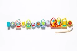 Cubika Holzfädelspiel - Fröhlicher Fische -Kinder Welt Verkauf 13647 14