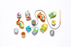 Cubika Holzfädelspiel - Fröhlicher Fische -Kinder Welt Verkauf 13647 15