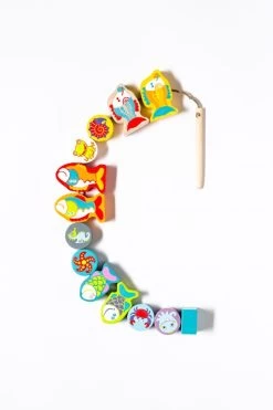 Cubika Holzfädelspiel - Fröhlicher Fische -Kinder Welt Verkauf 13647 7
