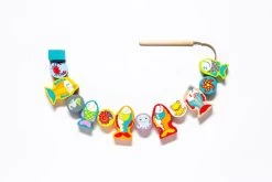 Cubika Holzfädelspiel - Fröhlicher Fische -Kinder Welt Verkauf 13647 8