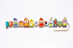 Cubika Holzfädelspiel - Glückliche Zwerge -Kinder Welt Verkauf 13654 1
