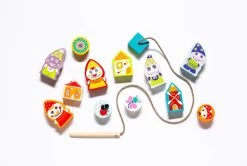 Cubika Holzfädelspiel - Glückliche Zwerge -Kinder Welt Verkauf 13654 10