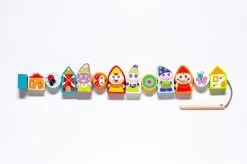 Cubika Holzfädelspiel - Glückliche Zwerge -Kinder Welt Verkauf 13654 8