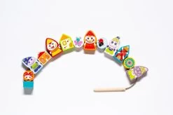 Cubika Holzfädelspiel - Glückliche Zwerge -Kinder Welt Verkauf 13654 9