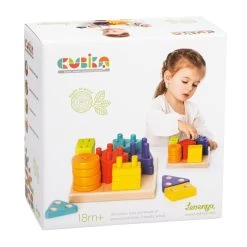 Cubika Sortierset Sechs Farben Aus Holz -Kinder Welt Verkauf 13814 1