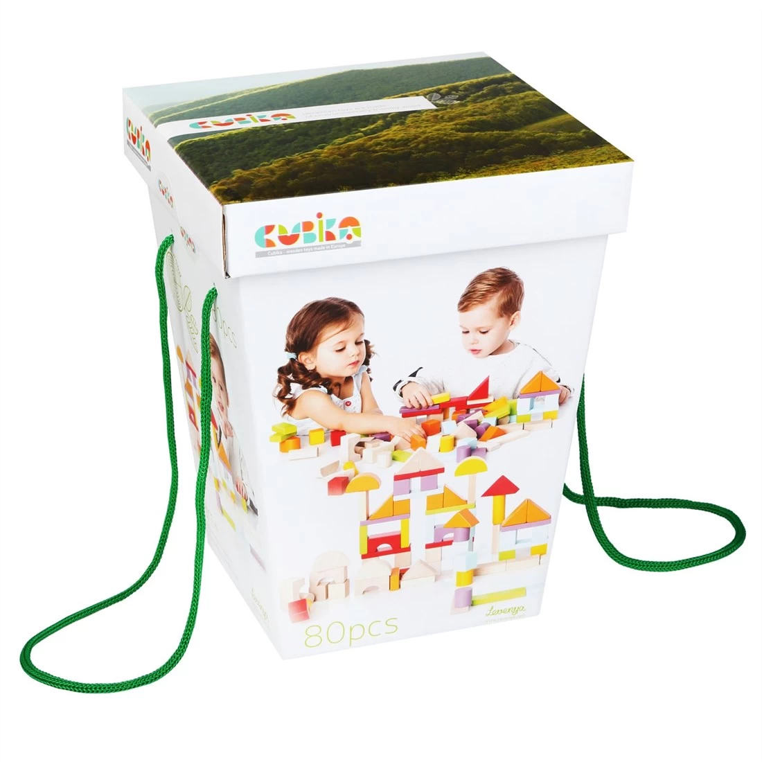 Cubika Holzblöcke - 80 Stück 6 Cubika Holzblöcke - 80 Stück – Bild 4