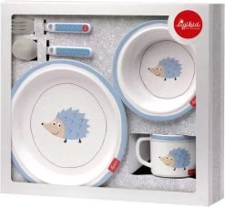 SIGIKID 24981 Melamin Set Igel Kindergeschirr Mädchen Und Jungen Geschenkset Empfohlen Ab Geburt Blau -Kinder Welt Verkauf 24981 4