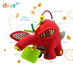 Dolce Classic Aktivitätsspielzeug Erdferkel Archie - 25 Cm -Kinder Welt Verkauf 95304 5
