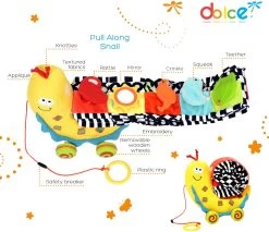 Dolce Classic Aktivitätsspielzeug Schnecke Semmy - 21 Cm 13 Dolce Classic Aktivitätsspielzeug Schnecke Semmy - 21 Cm -Kinder Welt Verkauf 95316 6