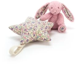 Jellycat Bashful Spieluhr Hase Blossom Tulpe - 28cm -Kinder Welt Verkauf afbeelding 4 1