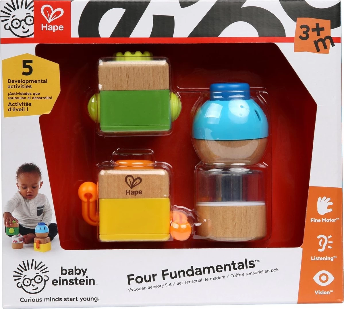 Baby Einstein By Hape E11886 - Vier Verrückte Bausteine, Mehrfarbig 5 Baby Einstein By Hape E11886 - Vier Verrückte Bausteine, Mehrfarbig – Bild 3
