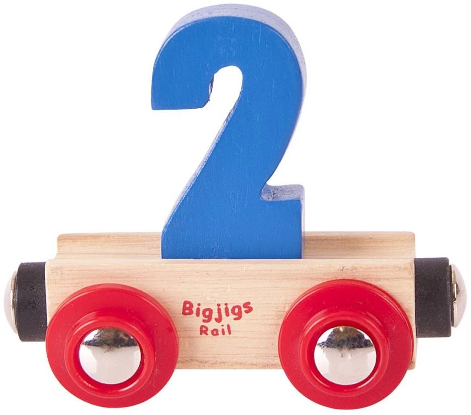 BigJigs Rail Name Number 2 , Zahlenwagen 2 3 BigJigs Rail Name Number 2 , Zahlenwagen 2