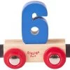 BigJigs Rail Name Number 6 , Zahlenwagen 6 -Kinder Welt Verkauf bigjigs rail name number 6 zahlenwagen 6