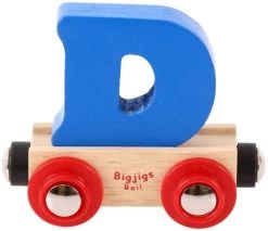 Bigjigs Rail Rail Buchstabenzug D (Der Lieferumfang Umfasst Nur EIN Stück)