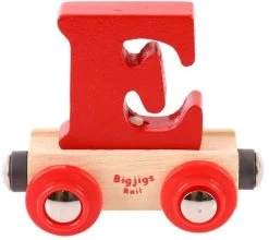 Bigjigs Rail Rail Buchstabenzug E (Der Lieferumfang Umfasst Nur EIN Stück)