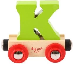 Bigjigs Rail Rail Buchstabenzug K (Der Lieferumfang Umfasst Nur EIN Stück)