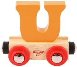 Bigjigs Rail Rail Buchstabenzug U (Der Lieferumfang Umfasst Nur EIN Stück)