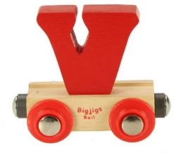 Bigjigs Rail Rail Buchstabenzug V (Der Lieferumfang Umfasst Nur EIN Stück) -Kinder Welt Verkauf bigjigs rail rail buchstabenzug v der lieferumfang umfasst nur ein stueck 3