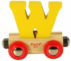Bigjigs Rail Rail Buchstabenzug W (Der Lieferumfang Umfasst Nur EIN Stück)