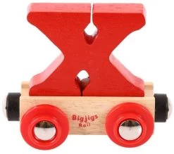 Bigjigs Rail Rail Buchstabenzug X (Der Lieferumfang Umfasst Nur EIN Stück)