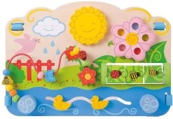 Bigjigs Toys Blumiges Aktivitätsstation