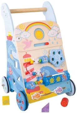Bigjigs Toys Maritimer Spiel- Und Laufwagen