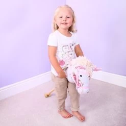 Bigjigs Toys Steckenpferd, Geblümt -Kinder Welt Verkauf bigjigs toys steckenpferd gebluemt 2