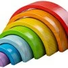 Bigjigs Wooden Stacking Rainbow - Small -Kinder Welt Verkauf bigjigs wooden stacking rainbow small
