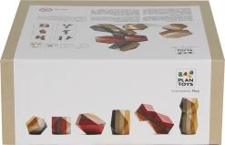Plan Toys PlanToys Holzspielzeug Geo Stacking Felsen -Kinder Welt Verkauf box 5511 geo stacking rocks 3