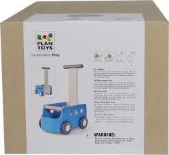 Plan Toys Lauflernwagen Bus - Blau -Kinder Welt Verkauf box 5719 van walker 5jpg