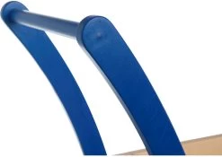 Van Dijk Toys Loop-blokkenwagen - Blauw -Kinder Welt Verkauf detail duwstang