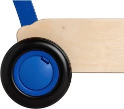 Van Dijk Toys Loop-blokkenwagen - Blauw -Kinder Welt Verkauf detail wiel