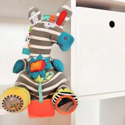 Dolce Classic Aktivitätsspielzeug Zebra Zeddy - 25 Cm -Kinder Welt Verkauf dolce toys activity zebra