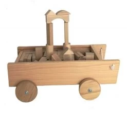 Egmont Toys Blokkenwagen Hout. 41x21x14 Cm. 2+