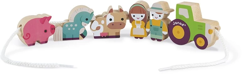Janod Fädelspiel "Bauernhof" 11 Teile (Holz) 3 Janod Fädelspiel "Bauernhof" 11 Teile (Holz)
