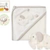 Fehn 071283 Kapuzenbadetuch Sleeping Forest – Bade-Poncho Aus Baumwolle Mit Süßem Fuchs Für Babys Und Kleinkinder Ab 0+ Monaten – Maße: 80 X 80 Cm