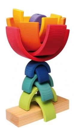 Grimm's - Regenbogen Steckturm -Kinder Welt Verkauf grimm apos s regenbogen steckturm 2