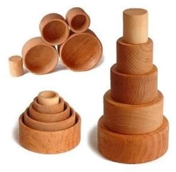 Grimm's - Schälchenset Natur -Kinder Welt Verkauf grimm apos s schaelchenset natur 3