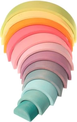Grimm's Großer Regenbogen Aus Holz Pastell - 12-teilig 8 Grimm's Großer Regenbogen Aus Holz Pastell - 12-teilig -Kinder Welt Verkauf grimm s grosser regenbogen aus holz pastell 12 teilig 2