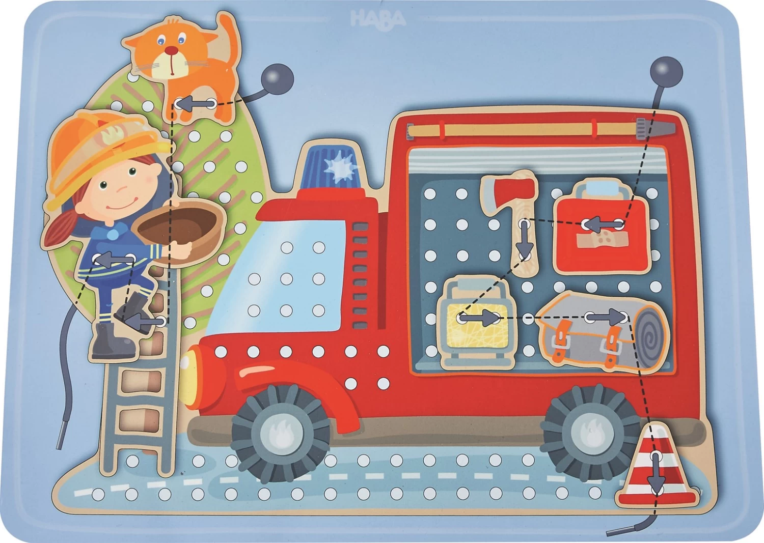 HABA Fädelspiel Im Einsatz 3 HABA Fädelspiel Im Einsatz