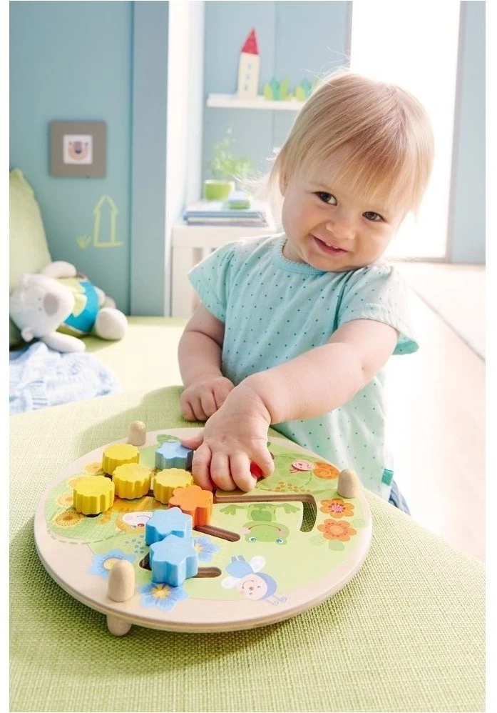 Haba Motorikbrett Blumen 4 Haba Motorikbrett Blumen – Bild 2