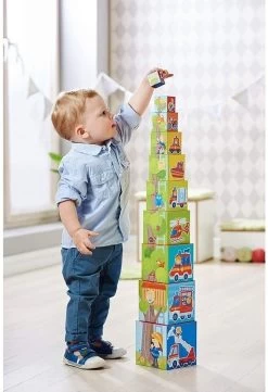 Haba Stapelwürfel Feuerwehr -Kinder Welt Verkauf haba stapelwuerfel feuerwehr 2