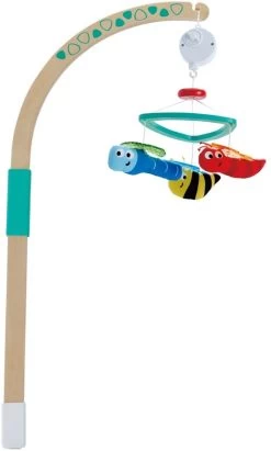 Hape E0044 Baby-Mobile "Süße Träume" | Farbenfrohes Mobile Mit Spieluhr Und Sich Bewegende Stofftiere