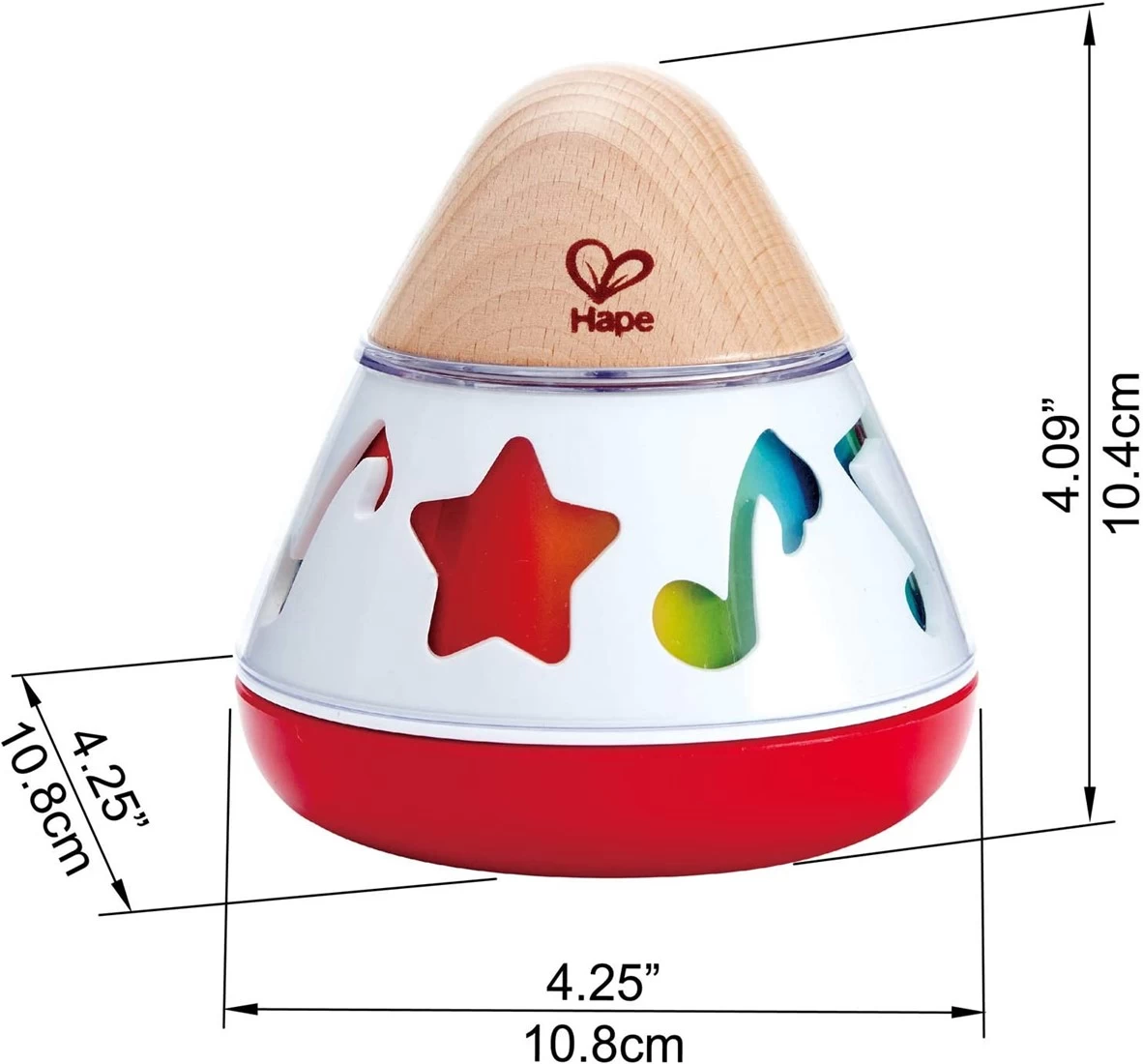 Hape E0332 - Musikkreisel Mit Beruhigenden Klängen, Spieluhr, Ab Geburt 4 Hape E0332 - Musikkreisel Mit Beruhigenden Klängen, Spieluhr, Ab Geburt – Bild 2
