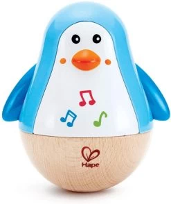 Hape Stehauf-Pinguin | Farbiger Stehauf-Pinguin Mit Melodie, Stehauf-Spielzeug Für Kinder Im Alter Von 6 Monaten Und älter