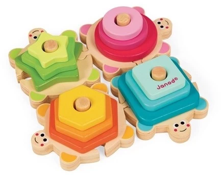 Janod Holz-Steckpuzzle Schildkröten 3 Janod Holz-Steckpuzzle Schildkröten