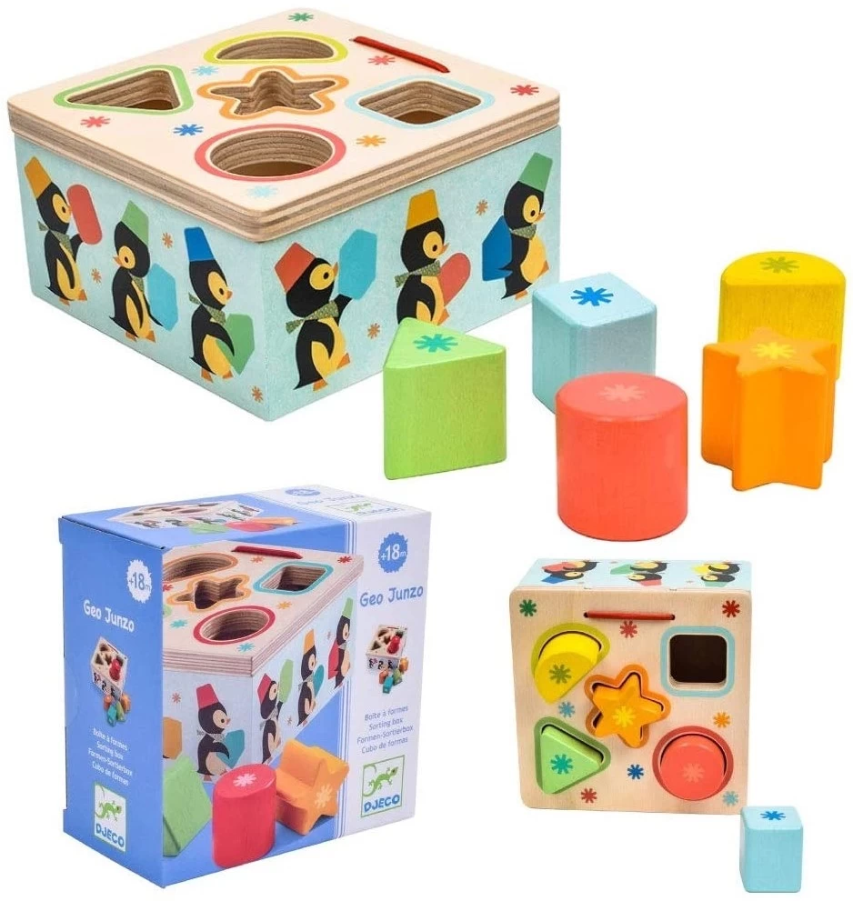 ISBN Geo Junzo Formen-Sortierbox Pinguin Djeco 06409 Ab 18 M. 4 ISBN Geo Junzo Formen-Sortierbox Pinguin Djeco 06409 Ab 18 M. – Bild 2