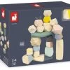 Janod - Bausteine Aus Holz - Kollektion Sweet Cocoon - Baby- Und Kleinkindspielzeug Farbe Auf Wasserbasis - Stapelspiel - Entwicklung Von Feinmotorik Und Konzentration - Ab 2 Jahren, J04401 -Kinder Welt Verkauf janod bausteine aus holz kollektion sweet cocoon baby und kleinkindspielzeug farbe auf wasserbasis stapelspiel entwicklung von feinmotorik und konz